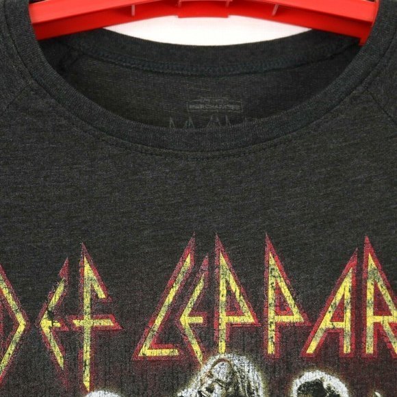 Def Leppard Sweatshirt Shirt Gray Rock Band L Large - Picture 10 of 10